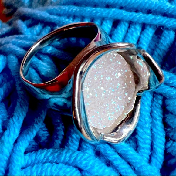 HG Silver Drusy Ring - Picture 5 of 7
